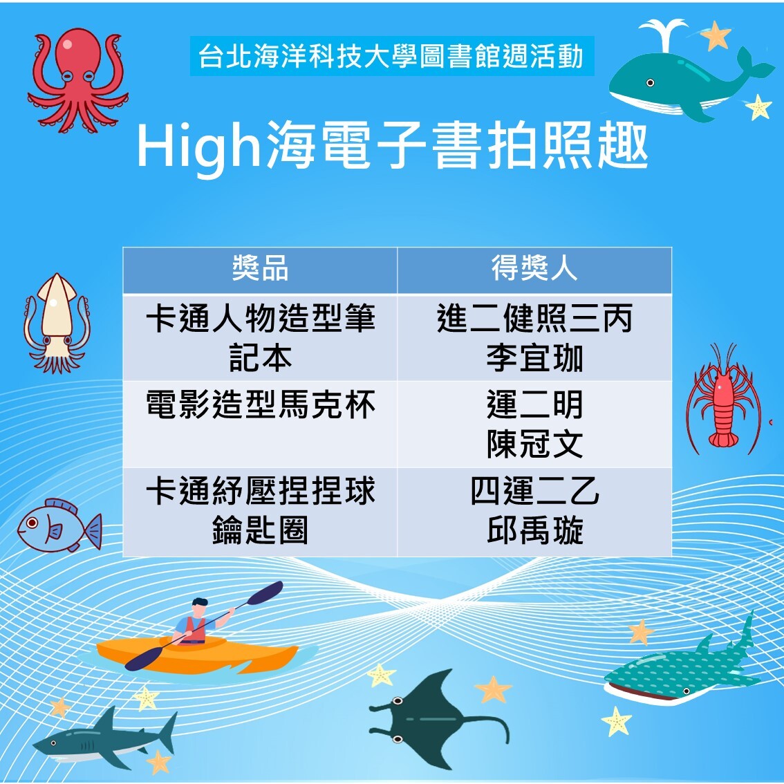 High海電子書拍照趣得獎通知海報